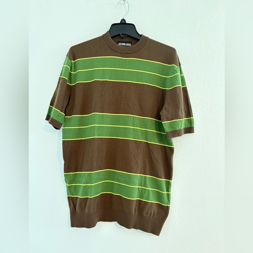 Teen Spirit Kurt Cobain Striped Shortsleeve Sweater - Picture 3 of 7